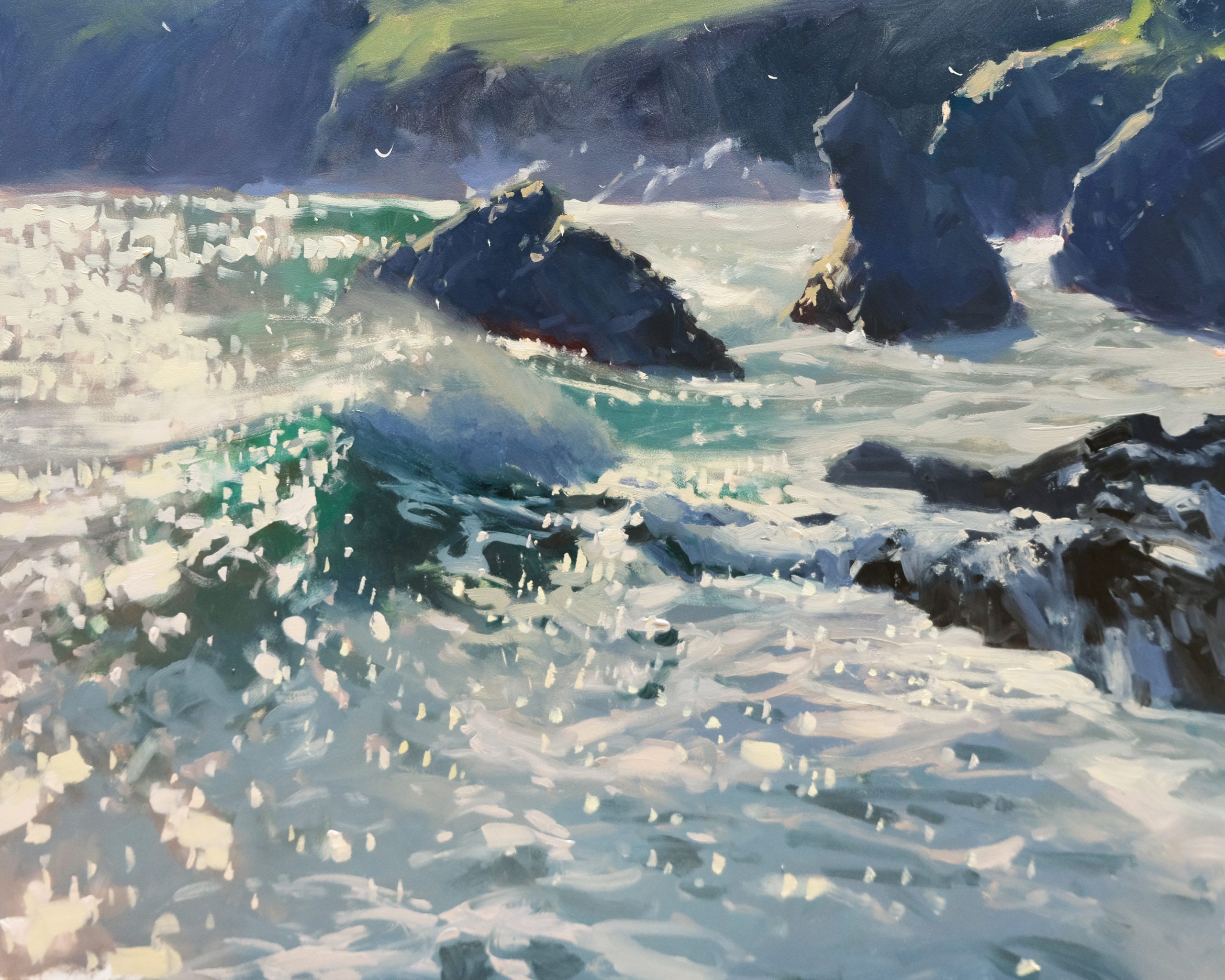 High Tide at Kynance / oil / 16 x 20 inches